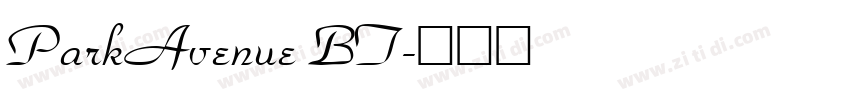 ParkAvenue BT字体转换